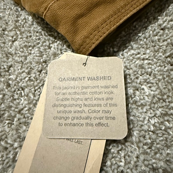 Levi's Men's Tan Jacket with Gray Hood - Picture 6 of 12